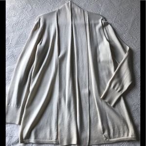 Talbots Shawl Collar Open Front Cardigan